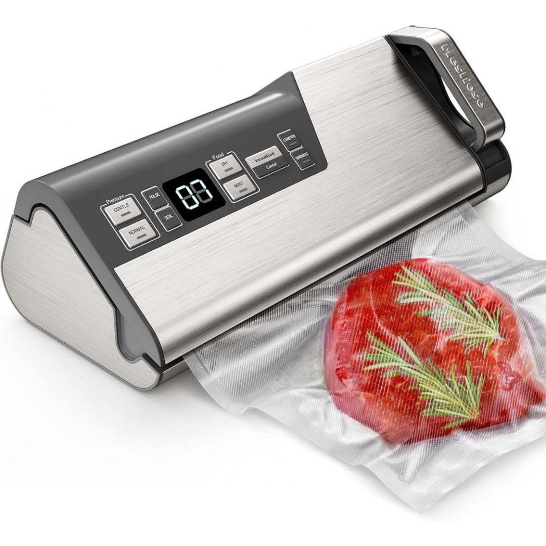 Appareil de mise sous vide en acier inoxydable 2 l 1800 w gris