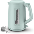 Bouilloire electrique 1.5 l en aluminium 1200 w blanc pour tous les usages