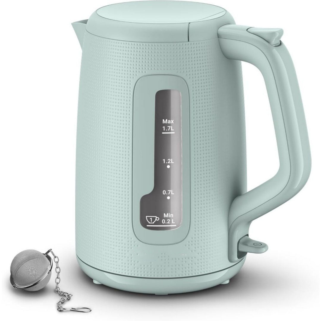 Bouilloire electrique 1.5 l en aluminium 1200 w blanc pour tous les usages