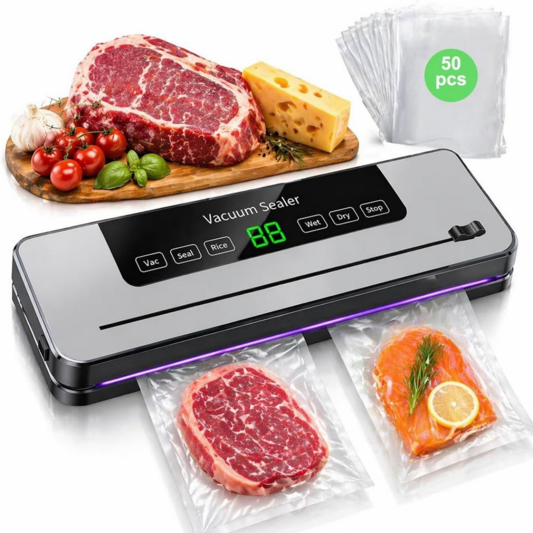 Appareil de mise sous vide 1.5 l en plastique alimentaire 1200 w noir