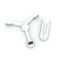 Balance de cuisine pour tous les usages en aluminium 1200 w 5 l blanc