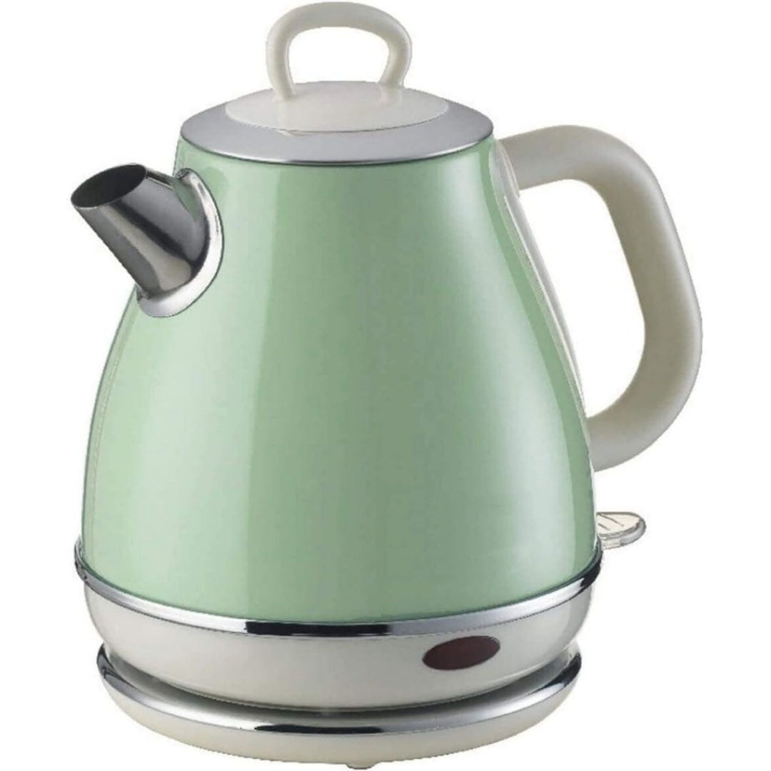 Bouilloire electrique en verre trempe 1500 w 3 l vert