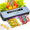 Appareil de mise sous vide pour camping en bambou 1800 w 6 l noir