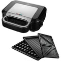 Appareil a sandwich et presse a panini en plastique alimentaire 1500 w 3 l blanc