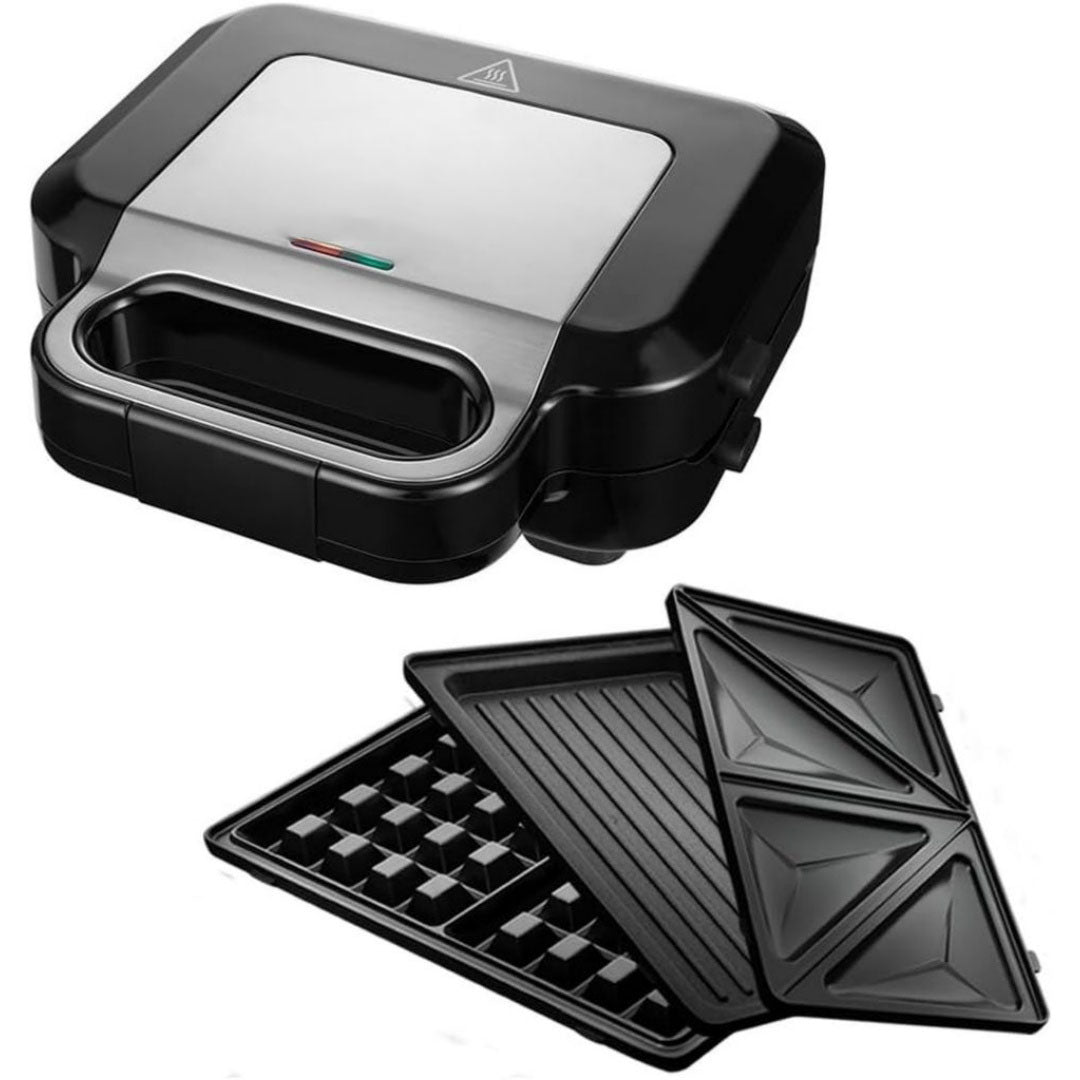 Appareil a sandwich et presse a panini en plastique alimentaire 1500 w 3 l blanc