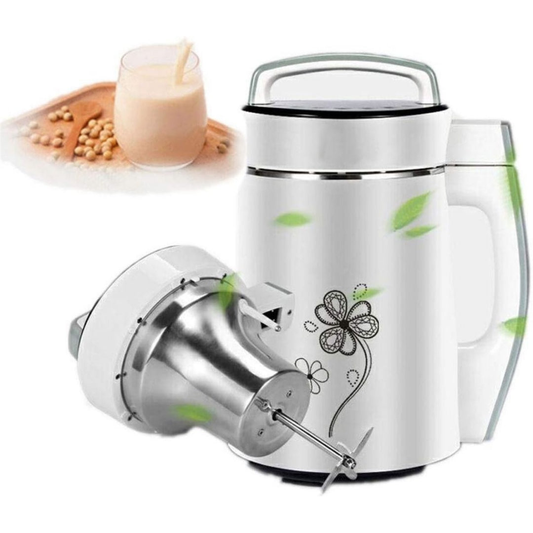 Blender chauffant et machine a soupe en verre trempe 0.8 l 1500 w blanc