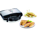 Appareil a sandwich et presse a panini blanc en plastique alimentaire 1200 w 1.5 l pour tous les usages