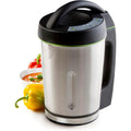 Blender chauffant et machine a soupe en acier inoxydable 2 l 1800 w blanc