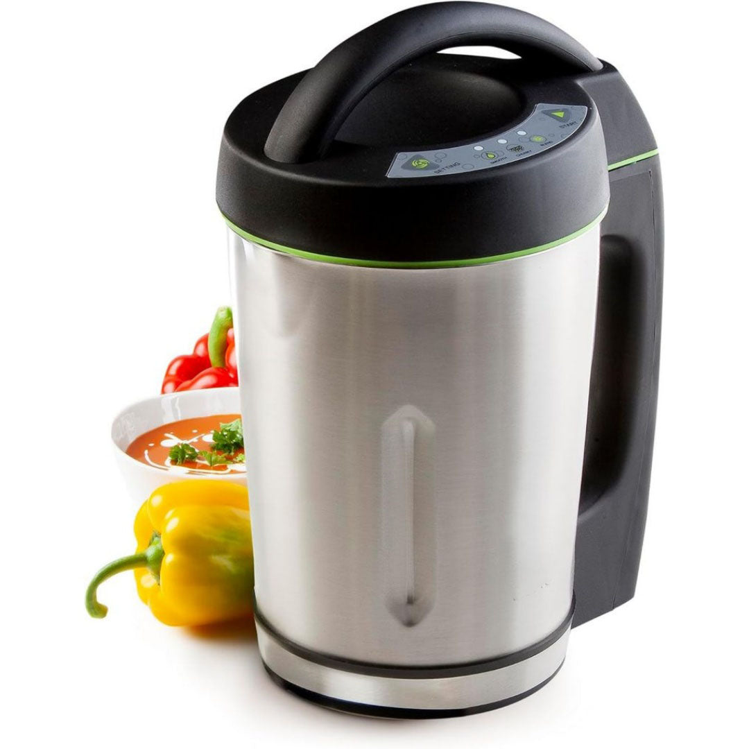 Blender chauffant et machine a soupe en acier inoxydable 2 l 1800 w blanc